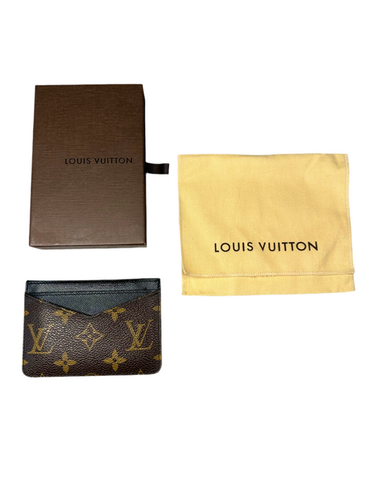Louis Vuitton Neo Porte Cartes Card Holder in Monogram Macassar