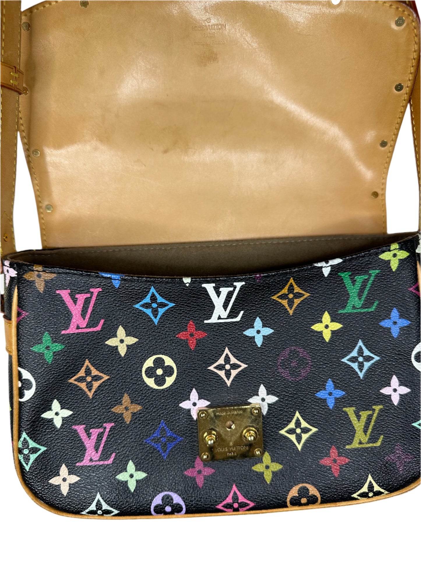 Louis Vuitton Sologne in Takashi Murakami Black Multicolor