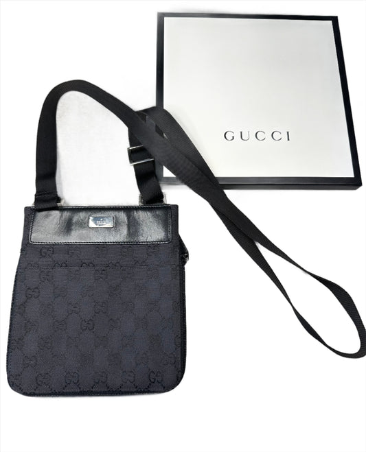 Gucci Jacquard Monogram Crossbody Bag