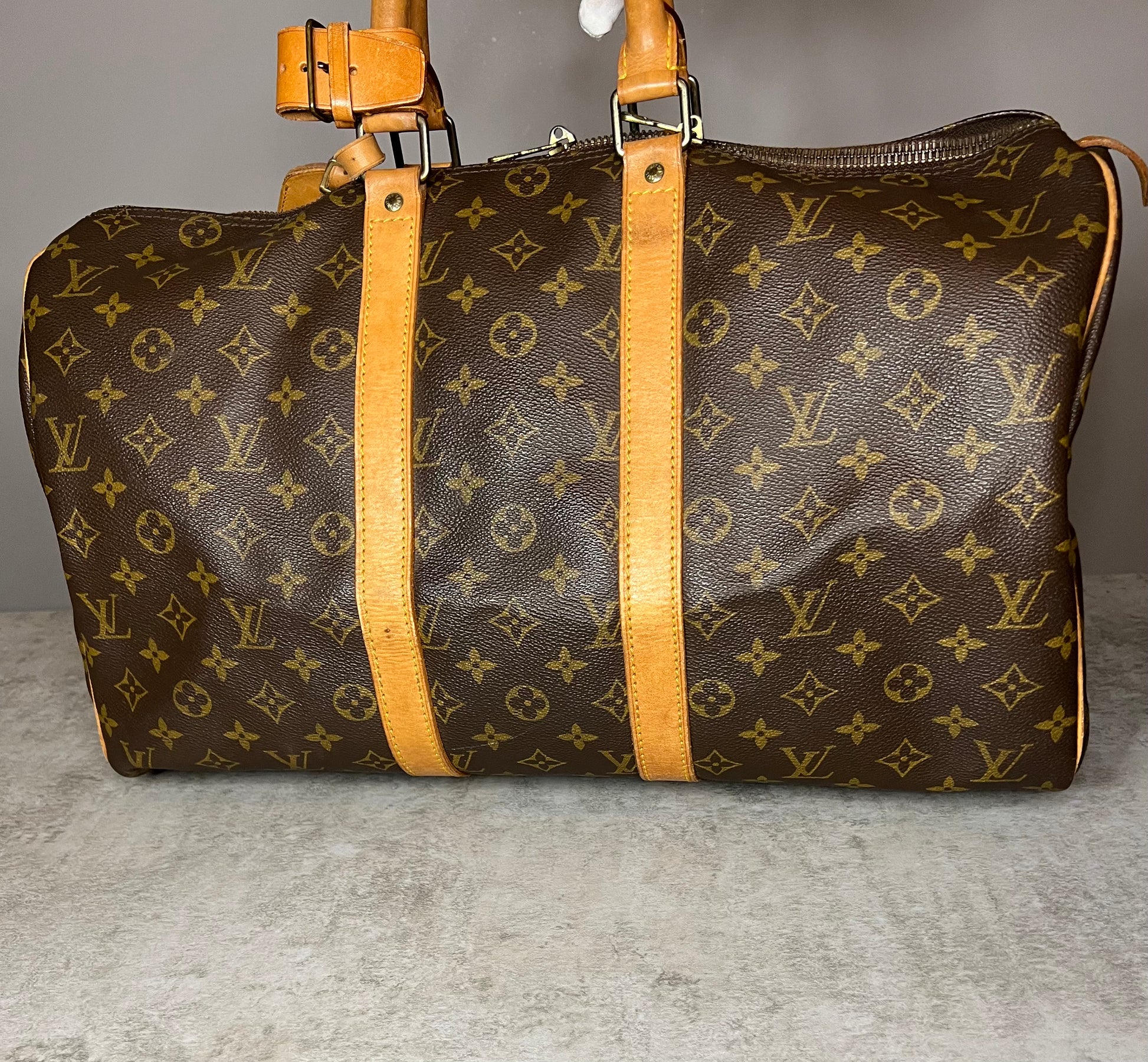 Authentic Louis Vuitton Keepall 45 Travel Bag – Relics to Rhinestones