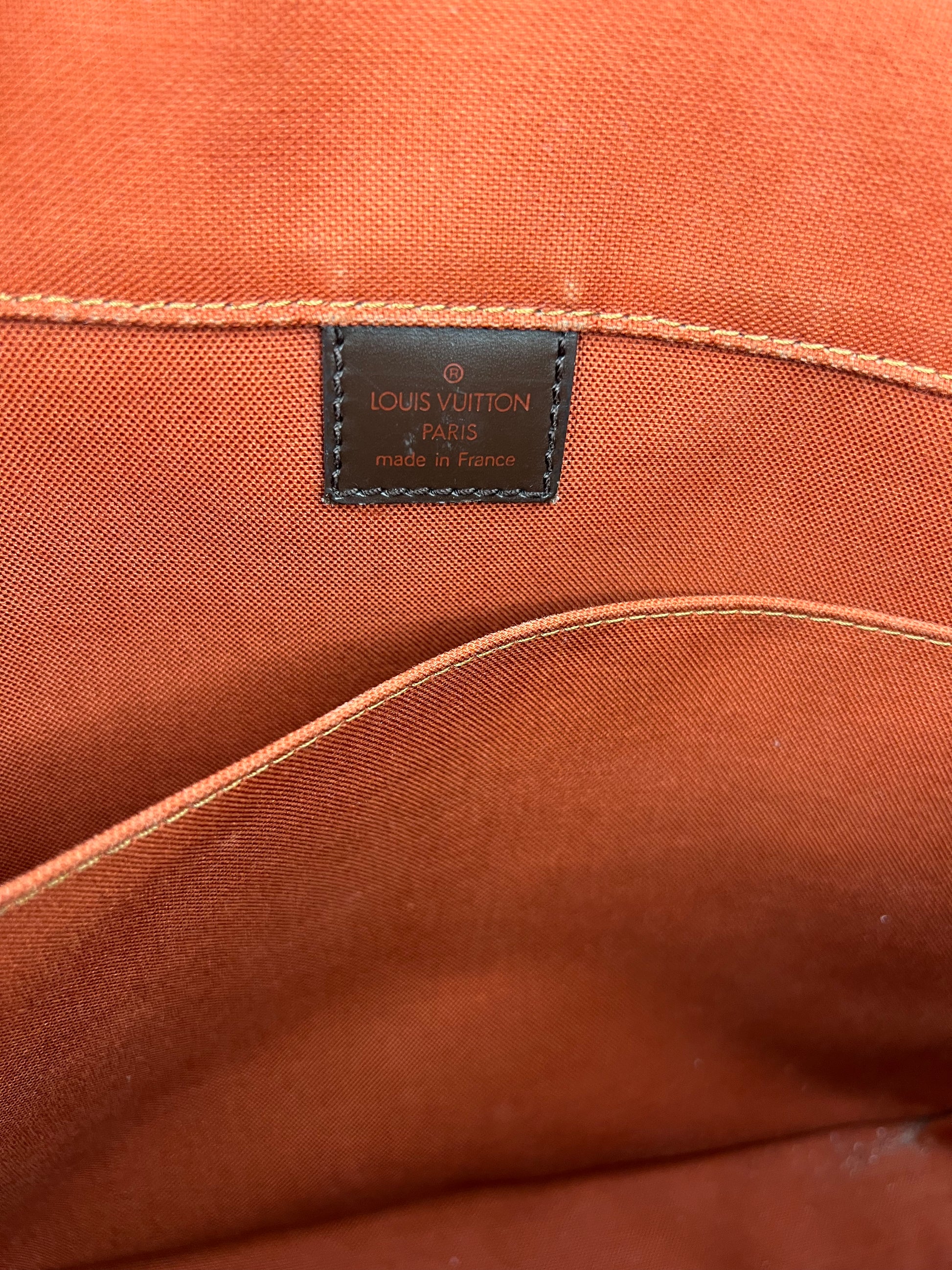 Louis Vuitton Damier Ebene Bastille Messenger Bag. Made in France.