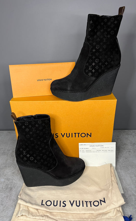 Louis Vuitton Frosty Wedge Ankle Boot